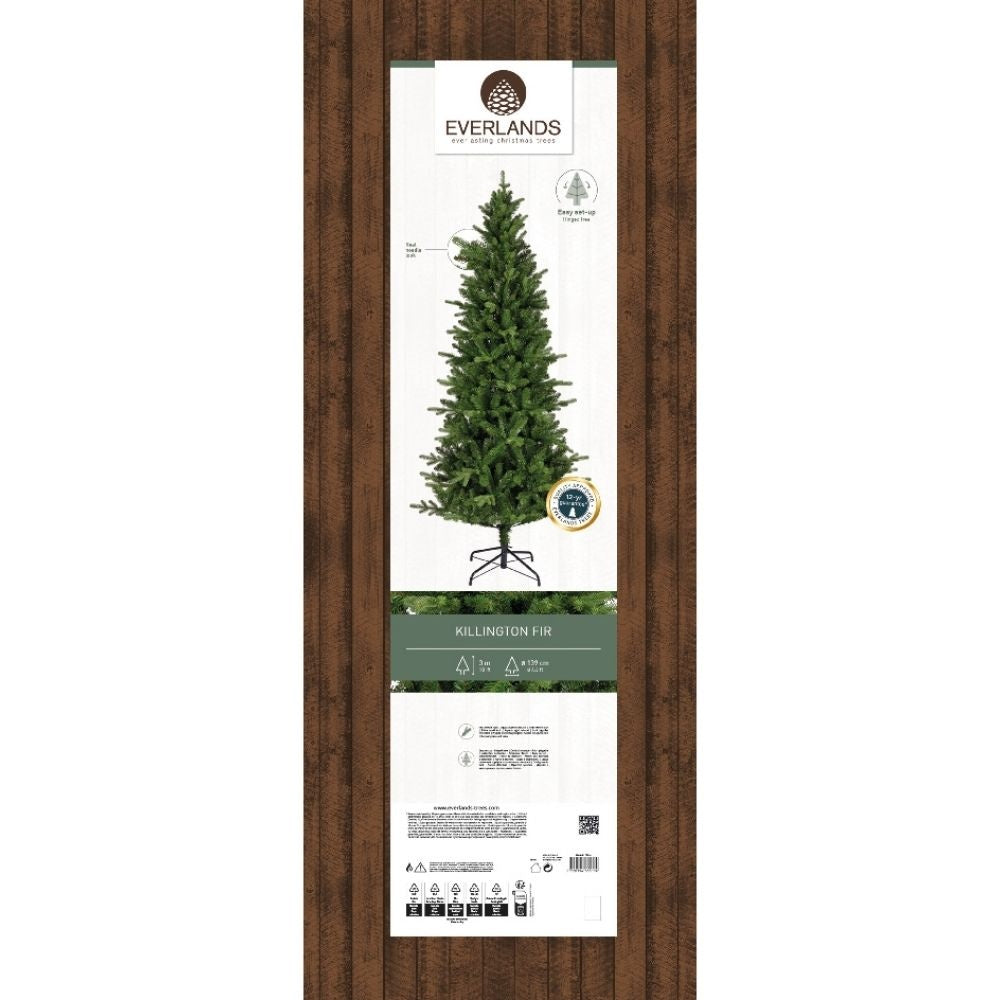 Killington Fir kunstkerstboom smal 300xø139cm | groen
