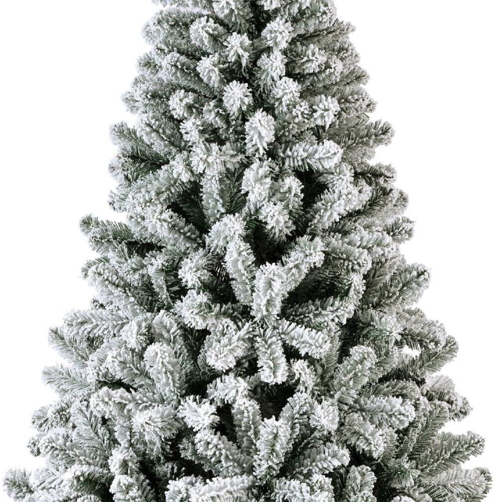Monarch kunstkerstboom 150xø96cm | wit/met sneeuw
