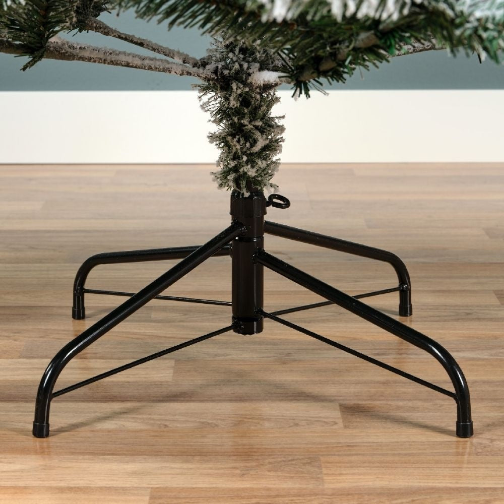 Monarch kunstkerstboom 150xø96cm | wit/met sneeuw
