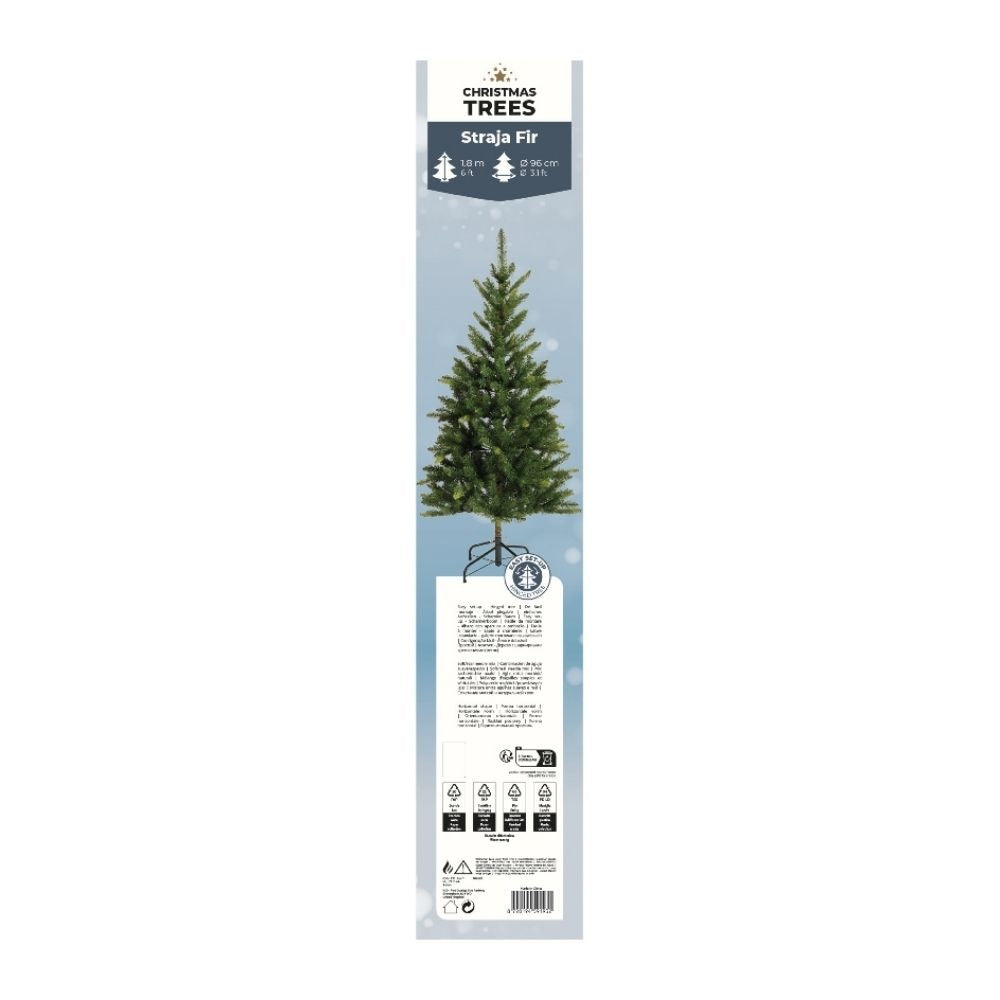 Straja kunstkerstboom 180xø96cm | groen