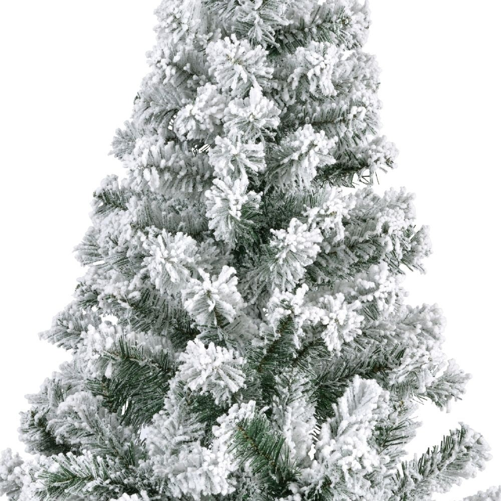 Rovinj Pine kunstkerstboom 150xø73cm | wit/met sneeuw
