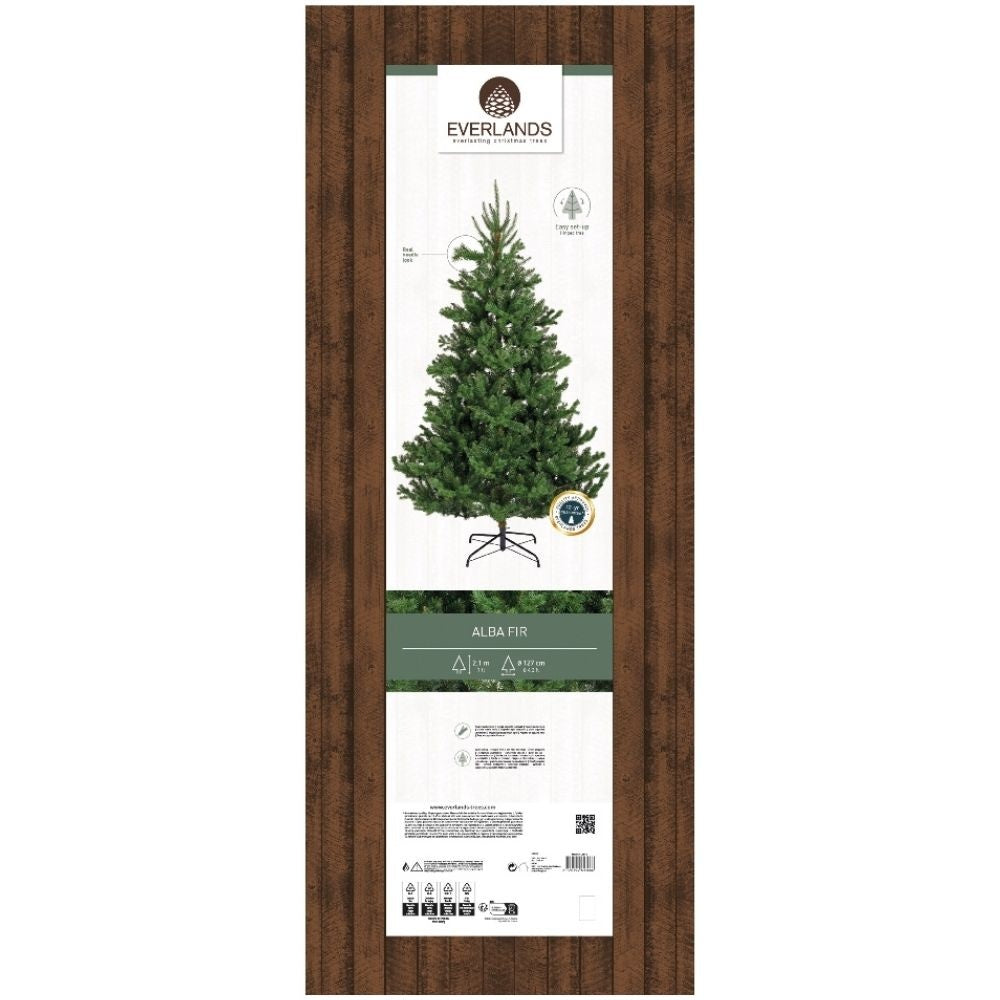 Alba Fir kunstkerstboom 210xø127cm | groen
