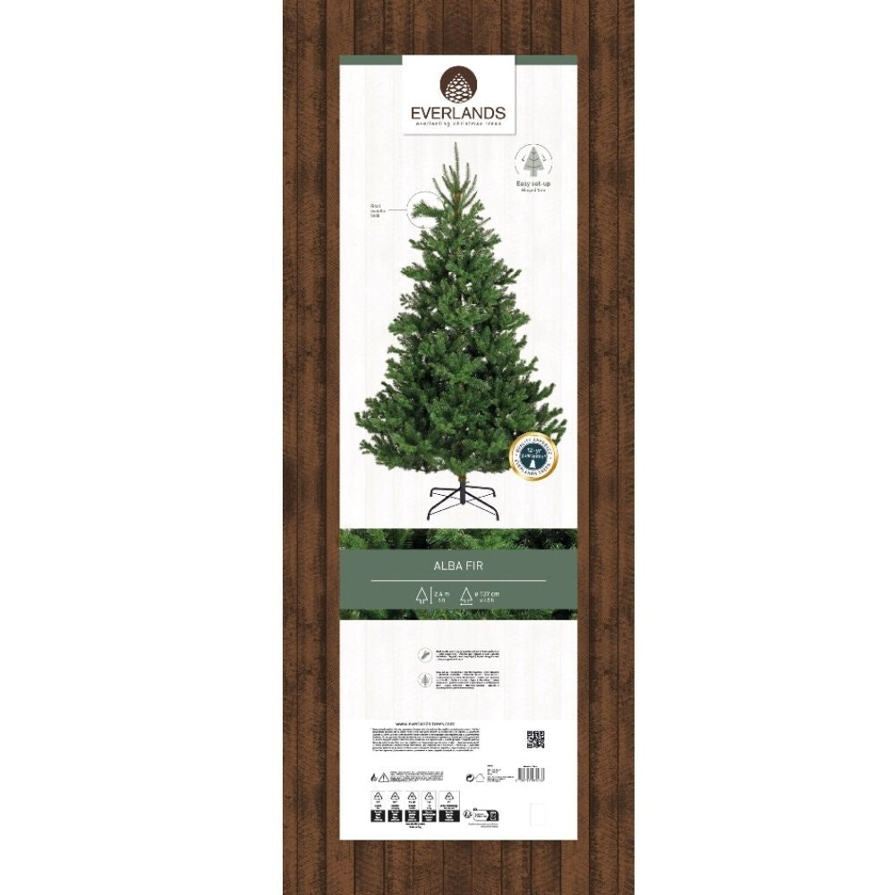 Alba Fir kunstkerstboom 240xø137cm | groen