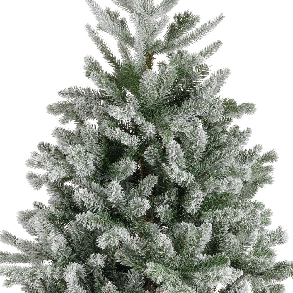 Alba Fir kunstkerstboom 240xø137cm | wit/met sneeuw
