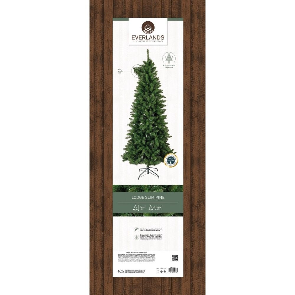 Lodge Pine kunstkerstboom smal 240xø116cm | groen