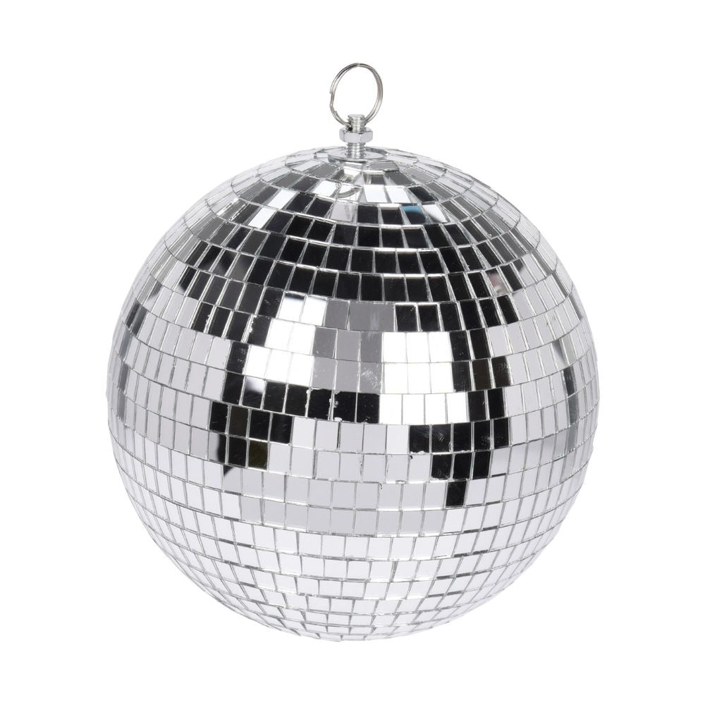 Kerstbal | spiegelend | zilver | 18cm
