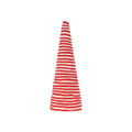Kerstboom kegel met touw | rood | 35cm