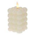 LED kaars | ivoor/warm wit | 6x8,8cm