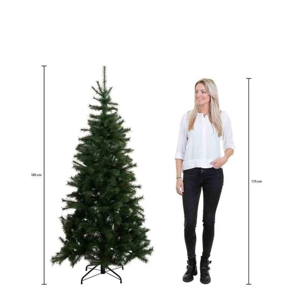 Snowdon kunstkerstboom 215xø127cm | groen met bevroren details