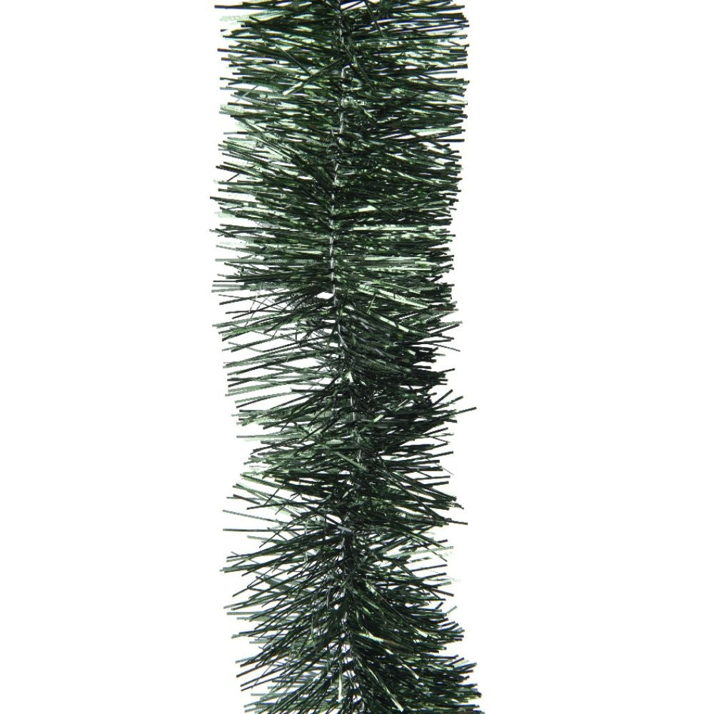 Kerstslinger lametta | glanzend dennengroen | 270cm