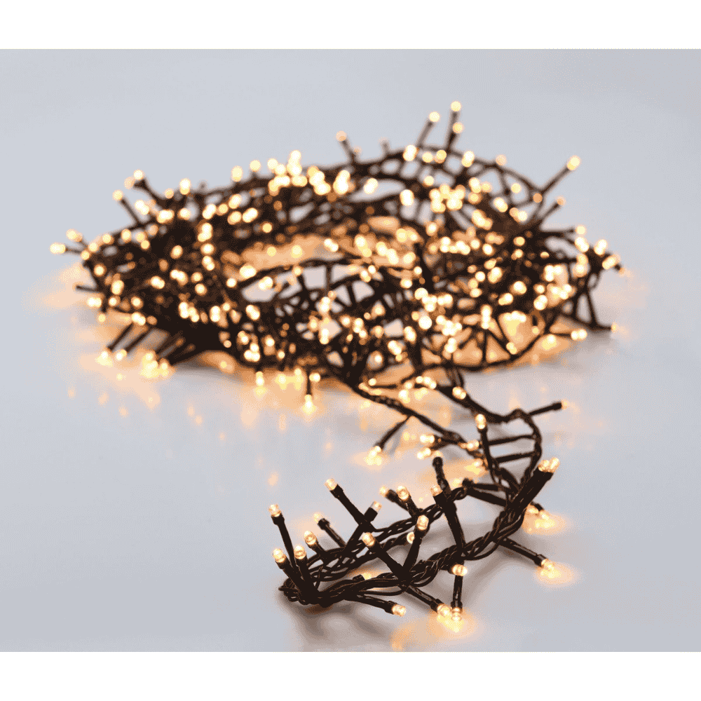 Kerstverlichting cluster | 1800 LED lampjes | extra warm wit  | 36m