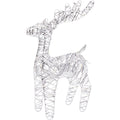 Rendier met verlichting | zilver/warm wit | 34cm