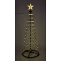 Spiraalboom | 550 LED lampjes | zwart/warm wit | 300cm