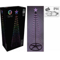Spiraalboom | 370 LED lampjes | zwart/multicolor | 210cm