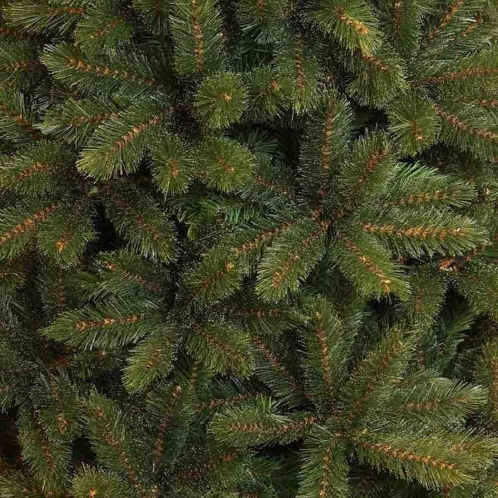 Forest Frosted halve/muur kunstkerstboom 185xø107cm | groen met bevroren details