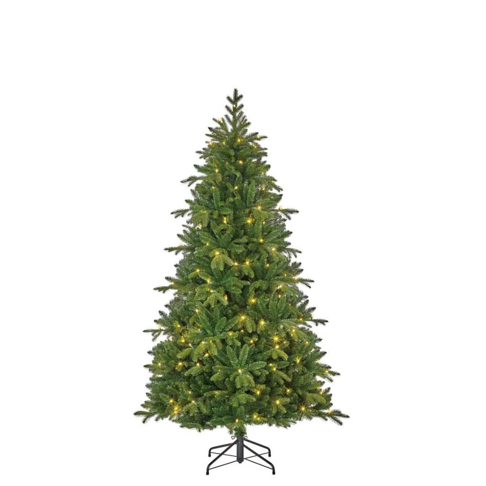 Brampton kunstkerstboom 185xø114cm | groen met 180 LED lampjes