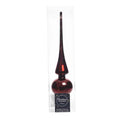 Kerstboom piek van glas | donkerrood | 26cm