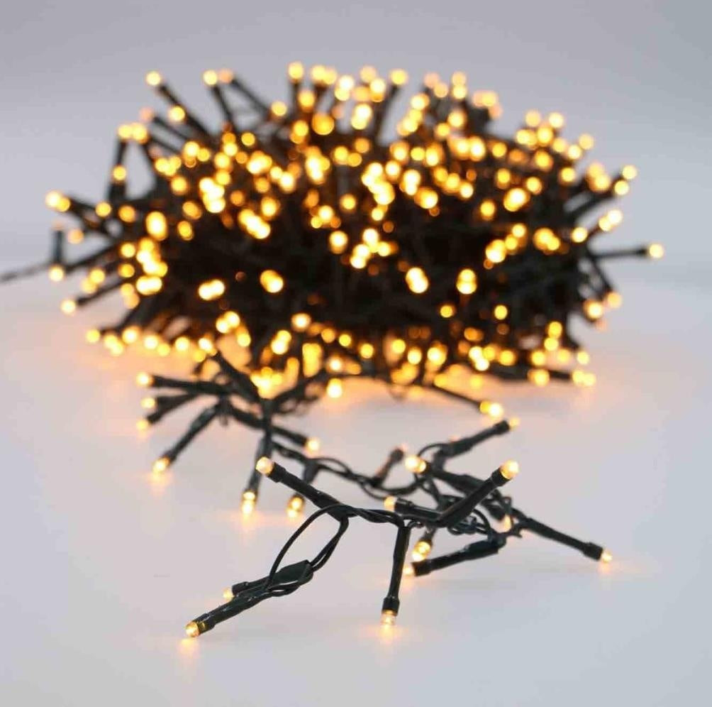 Kerstverlichting micro cluster koppelbaar | 200 LED lampjes | extra warm wit | 6 meter