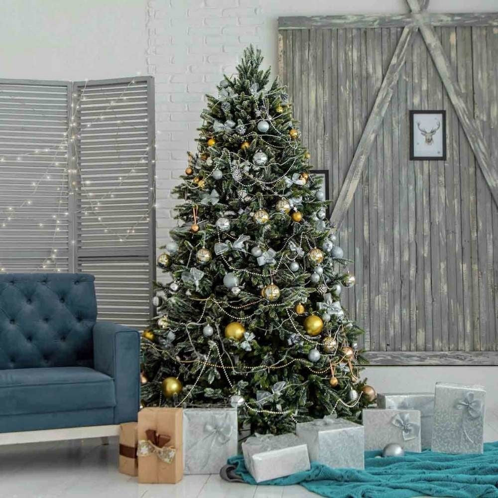 Kerstboom piek van glas | zwart | 26cm