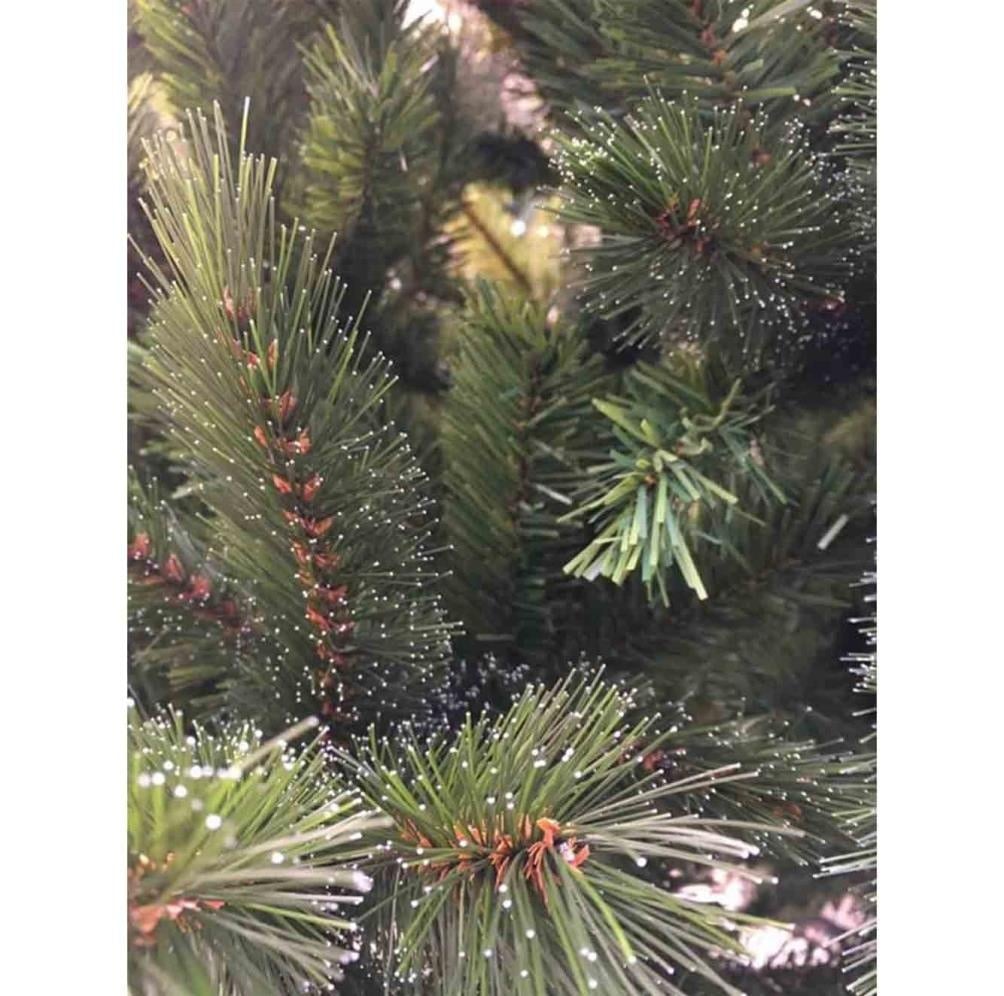 Forest Frosted Slim kunstkerstboom 215xø117cm | groen met bevroren details