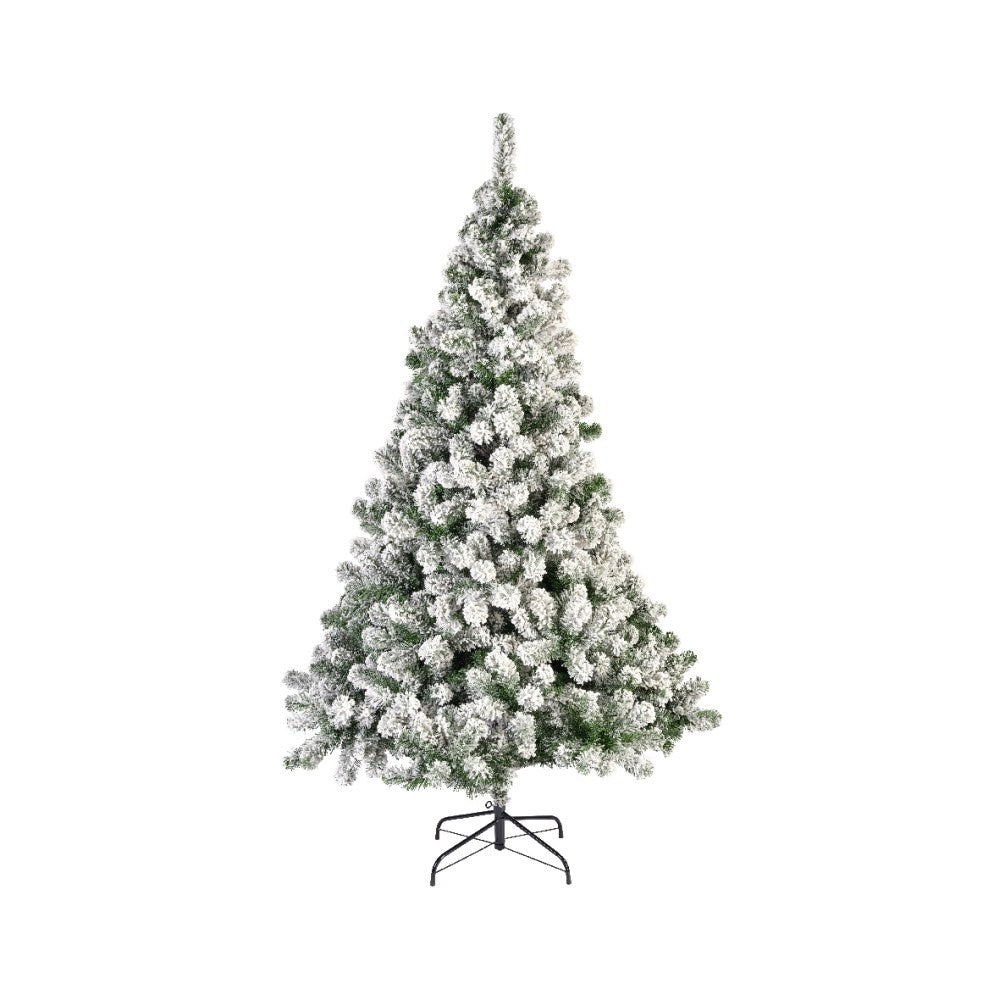 Imperial Pine kunstkerstboom 150xø97cm | wit/met sneeuw