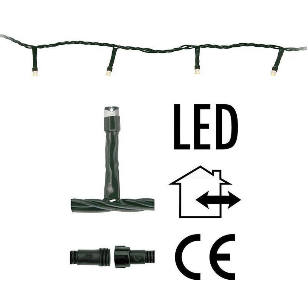 Kerstverlichting micro cluster koppelbaar | 200 LED lampjes | extra warm wit | 6 meter