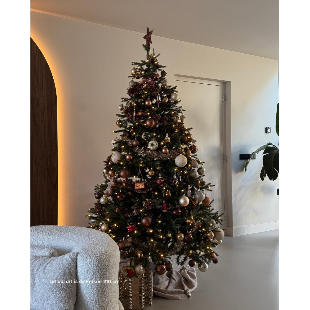 Frasier kunstkerstboom 185xø124cm | groen met 288 LED lampjes