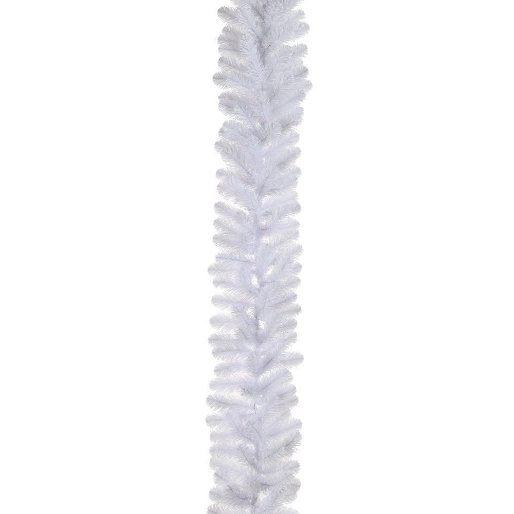 Icelandic twee kerstguirlandes + krans 180xø60cm | wit