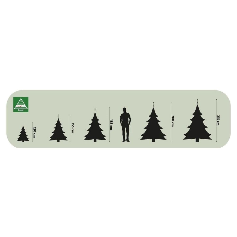 Forest Frosted Slim kunstkerstboom 185xø102cm | groen met bevroren details